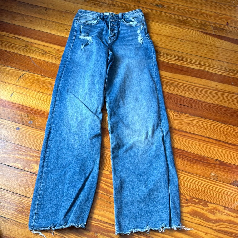 Women’s Jeans 27, ultra high rise wide leg